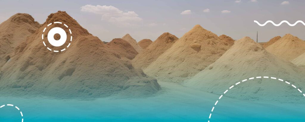 areia para construção